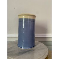 Retro Handgemachte Blaue Keramik Vase Von Thomas Aitken von SundayRestoration