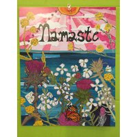 Namaste Lithographie Druck Von Handgefertigte Collage Kunst von SundeWhiteIndustries