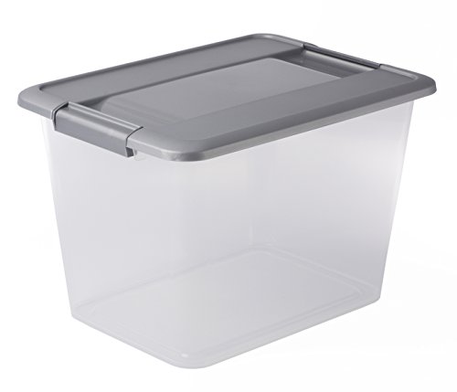 Sundis Kliker Boîte de Rangement Avec couvercle clipsable et poignées ergonomiques, Plastique, Transparent, 18L von Sundis