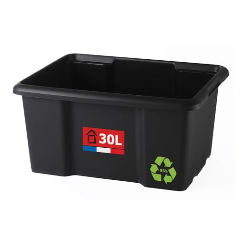 Sundis Bac 30L Noir aufbewahrungsbox, Polypropylen, Schwarz von Sundis
