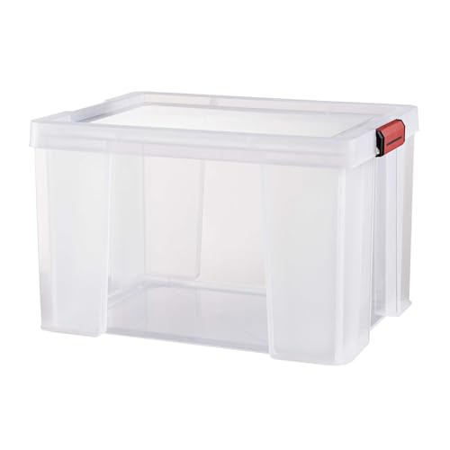 Sundis Behälter mit Deckel CLIP 'N STORE, 75L - Transparent mit Schnappdeckel, stapelbar, geeignet für Lebensmittelkontakt Sundis Behälter mit Deckel CLIP 'N STORE, 75L - Transparent mit Schnappdeckel, stapelbar, geeignet für Lebensmittelkontakt von Sundis