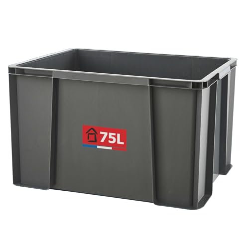 Sundis MASTER BOX, 75L - Modular und stapelbar - Anthrazitgrau, Grau von Sundis