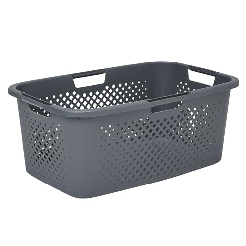 Sundis Pixel Panier À Linge Gris 40L- Panier Ajouré Pour Permettre La Bonne Aération De Votre Linge 4006002 58 x 38 x 23,5 cm von Sundis