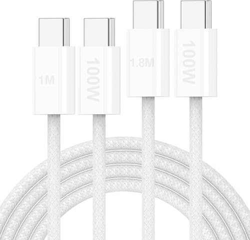 iPhone Charging Cable, Lightning Cable [2 Pack 1.8 M + 1 M] 60 W USB C Fast Charging Cable MFi Certified Original Nylon Charging Cable for iPhone 15/15 Plus/15 Pro Max/MacBook iPad Air/Samsung von Sundix