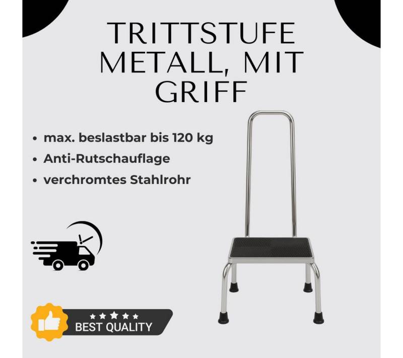 Sundo Homecare Trittleiter Trittstufe Metall mit Griff Tritthocker 23cm Höhe rutschfest 35x38cm C Sundo Homecare Trittleiter Trittstufe Metall mit Griff Tritthocker 23cm Höhe rutschfest 35x38cm C von Sundo Homecare