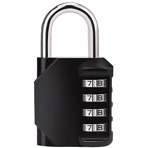 Sunerly Zahlenschloss, 4-stellige Anti Rost Vorhängeschloss, Security Vorhängeschloss, mentalen und vergoldet Stahl, Wetter Proof Design für Schule Gym locker Sunerly Zahlenschloss, 4-stellige Anti Rost Vorhängeschloss, Security Vorhängeschloss, mentalen und vergoldet Stahl, Wetter Proof Design für Schule Gym locker von Sunerly
