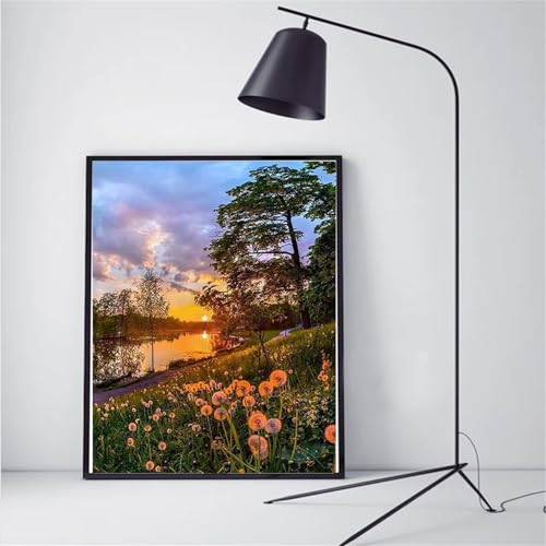 Diamond Painting Erwachsene Anfänger,5D Square Vollbohrer diamond painting set,DIY Diamant Painting Bilder Erwachsene diamant kunst Kits für Home Wanddekor,Sonnenuntergang Löwenzahn 35x55cm Diamond Painting Erwachsene Anfänger,5D Square Vollbohrer diamond painting set,DIY Diamant Painting Bilder Erwachsene diamant kunst Kits für Home Wanddekor,Sonnenuntergang Löwenzahn 35x55cm von Suneve