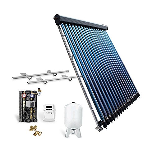 Solar-Paket Röhrenkollektor HP30 für Schrägdach, 4,89 m² von Sunex