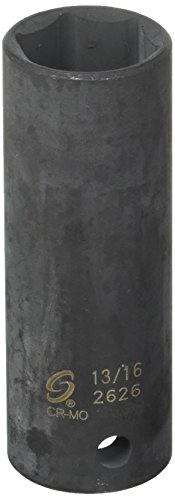 Sunex 2626 1/2 Zoll Antrieb 13/16 Zoll Extra Dünn Wand Tiefe Schlag-Stecknuss von Sunex
