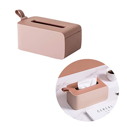 Sunfauo taschentücher Box kosmetiktücher Spender Taschentuchbox Taschentuchhalter für zu Hause Taschentuchboxen Würfel Tissue Box Halter pink von Sunfauo