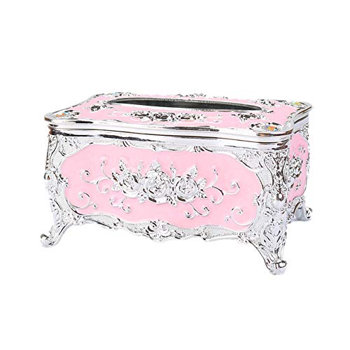 Sunfauo taschentücher Box kosmetiktücher Spender Taschentuchboxen Taschentuchbox bedeckt Würfel Würfel Tissue Box Halter Taschentuchbox pink von Sunfauo