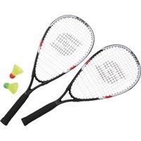 Sunflex Speed-Badmintonschläger "Speed Badminton Sonic", (Set, 5 tlg., mit Bällen-mit Schlägerhülle-mit Tasche) von Sunflex