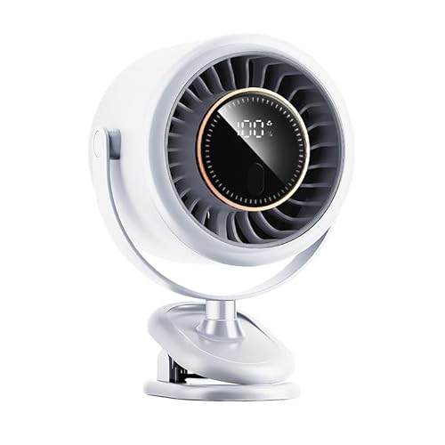 Sungive Mini Clip Ventilator 2025–Mini USB Ventilator mit 4000 mAh Akku,DC-Motor,12h Laufzeit,6 Stufen,leise,LED-Anzeige,360° drehbar, USB-C,Timer,tragbar für Schreibtisch,Camping,Büro,Weiß Sungive Mini Clip Ventilator 2025–Mini USB Ventilator mit 4000 mAh Akku,DC-Motor,12h Laufzeit,6 Stufen,leise,LED-Anzeige,360° drehbar, USB-C,Timer,tragbar für Schreibtisch,Camping,Büro,Weiß von Sungive