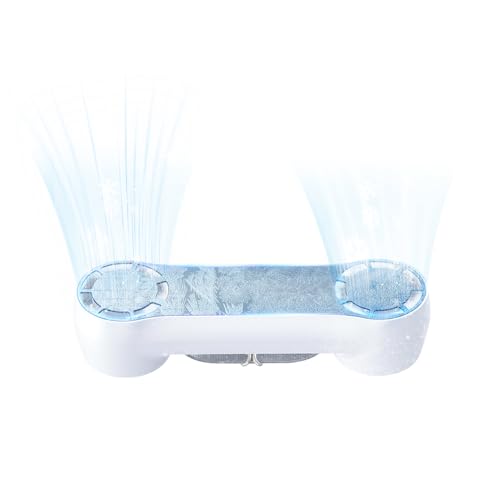 Sungive NEU 2025: Tragbarer Ventilator mit -20°C Kühlfunktion & Qi-Ladefunktion | 2000mAh Akku | 3 Windstufen | Flüsterleise (25dB) | Typ-C | Outdoor & Homeoffice | Ultraleichtes Design,Weiß von Sungive