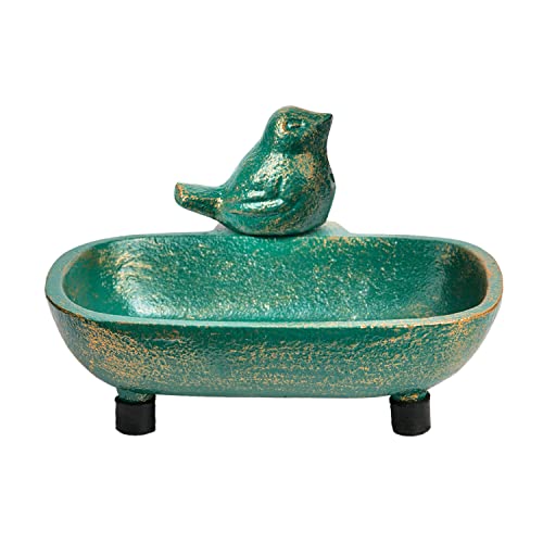 Sungmor Heavy Duty Gusseisen Vogel Seifenschalenhalter - 12,8 × 10 × 7,2 cm/Antik Stil/Retro Grün - Dekorative Seifenkiste für Patio Villa Bauernhaus Bad Chic Bad Dekor Sungmor Heavy Duty Gusseisen Vogel Seifenschalenhalter - 12,8 × 10 × 7,2 cm/Antik Stil/Retro Grün - Dekorative Seifenkiste für Patio Villa Bauernhaus Bad Chic Bad Dekor von Sungmor