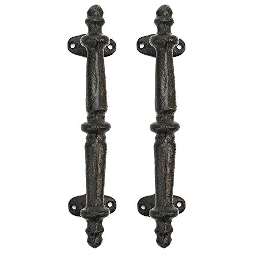 Sungmor Robuste Scheunentürgriffe aus Gusseisen, 2 Stück, dunkelbraun und 24 cm, Vintage- und dekorativer Türgriff, für Zuhause, Flur, Schrank, Durchgang, Garten, Tor, Schuppen, Schranktür Sungmor Robuste Scheunentürgriffe aus Gusseisen, 2 Stück, dunkelbraun und 24 cm, Vintage- und dekorativer Türgriff, für Zuhause, Flur, Schrank, Durchgang, Garten, Tor, Schuppen, Schranktür von Sungmor