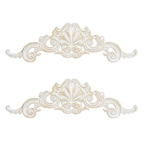 Sungmor Wandschild aus Gusseisen, viktorianischer Stil, Metall-Wandbehang, Kunst, Fleur de Lis Design in antikem Weiß, 39,4 cm, 2 Stück – dekorative Scroll-Wandskulptur für Zuhause Wohnzimmer Sungmor Wandschild aus Gusseisen, viktorianischer Stil, Metall-Wandbehang, Kunst, Fleur de Lis Design in antikem Weiß, 39,4 cm, 2 Stück – dekorative Scroll-Wandskulptur für Zuhause Wohnzimmer von Sungmor