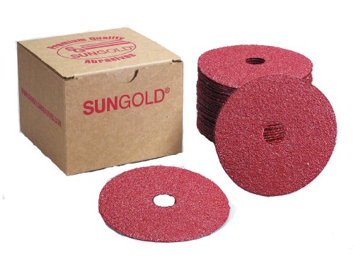 Sungold Abrasives 17201 centerhole Aluminiumoxid Fibre Disc, 17204 0 wattsW, 0 voltsV von Sungold Abrasives