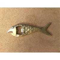 Flaschenöffner Kapselheber Messing Massiv Midcentury von SunibaVintageShop