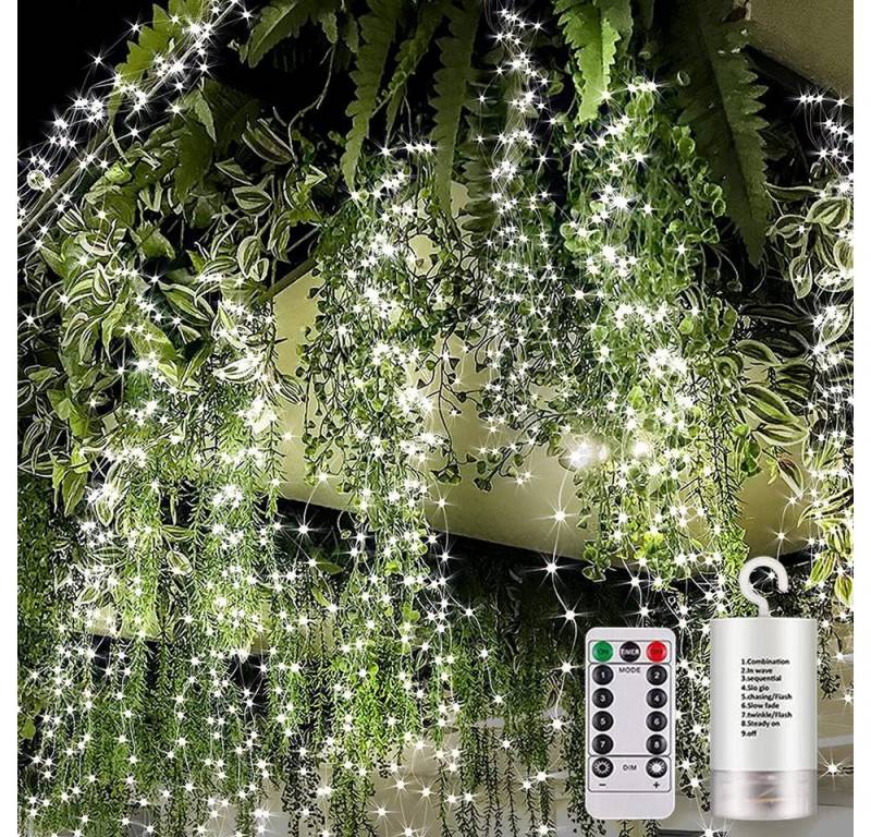Sunicol LED-Lichterkette 2M, 10 Stränge,200 LEDs, 8 Modi, Batterie, Fernbedienung, Timer Sunicol LED-Lichterkette 2M, 10 Stränge,200 LEDs, 8 Modi, Batterie, Fernbedienung, Timer von Sunicol