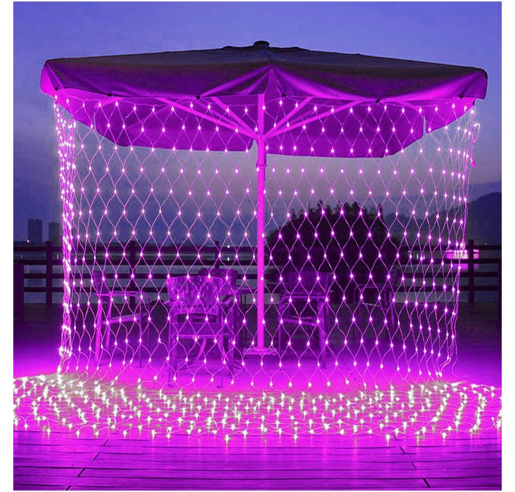 Sunicol LED-Lichterkette Wasserdicht LED Lichternetz Weihnachtsdeko, 8 Modi, für Hochzeit, Büsche Garten, Balkon, 1.5X1.5M/2X2M/3X2M/6x4M Sunicol LED-Lichterkette Wasserdicht LED Lichternetz Weihnachtsdeko, 8 Modi, für Hochzeit, Büsche Garten, Balkon, 1.5X1.5M/2X2M/3X2M/6x4M von Sunicol