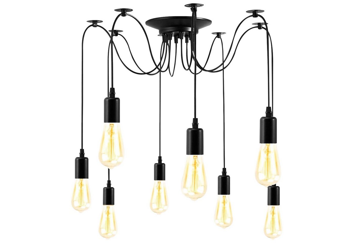 Sunicol LED Pendelleuchte Vintage Industrie Pendelleuchte, Lampe Hängend, DIY Höhenverstellbar, für Salon, Küche, Esszimmer, Studie, Schlafzimmer Sunicol LED Pendelleuchte Vintage Industrie Pendelleuchte, Lampe Hängend, DIY Höhenverstellbar, für Salon, Küche, Esszimmer, Studie, Schlafzimmer von Sunicol