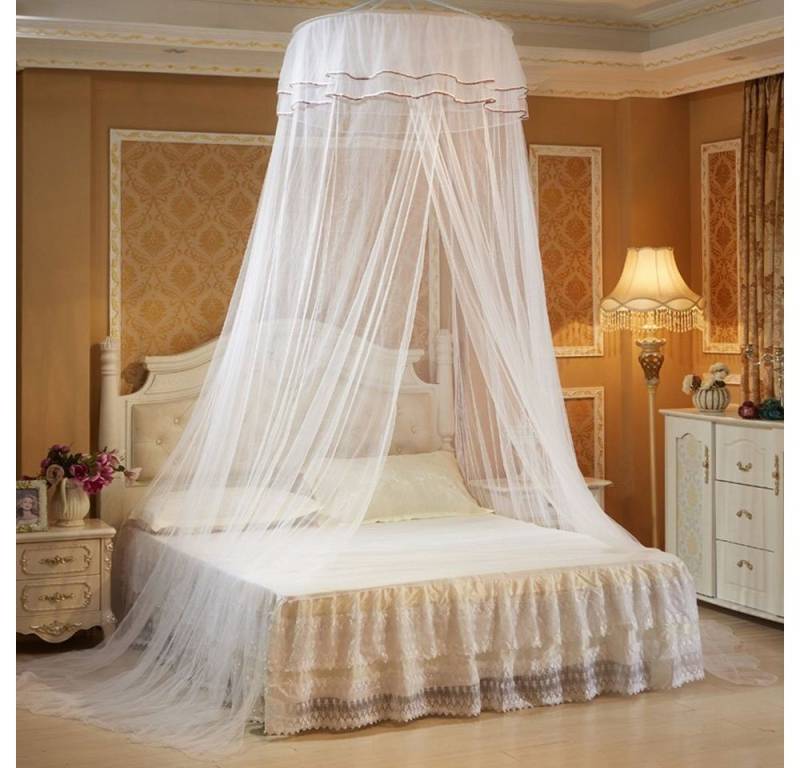 Sunicol Moskitonetz Deckenmontiertes Moskitonetz, Foldable Bed Canopy with Hook, Reise Betthimmel Mückennetz Feinmaschiges als Moskitoschutz Sunicol Moskitonetz Deckenmontiertes Moskitonetz, Foldable Bed Canopy with Hook, Reise Betthimmel Mückennetz Feinmaschiges als Moskitoschutz von Sunicol