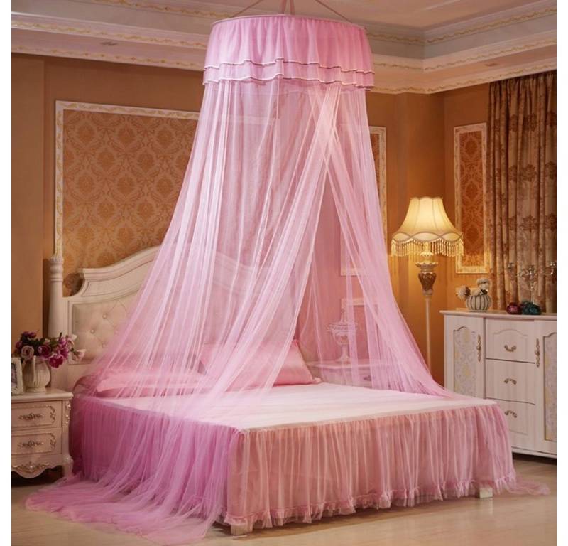 Sunicol Moskitonetz Deckenmontiertes Moskitonetz, Foldable Bed Canopy with Hook, Reise Betthimmel Mückennetz Feinmaschiges als Moskitoschutz von Sunicol