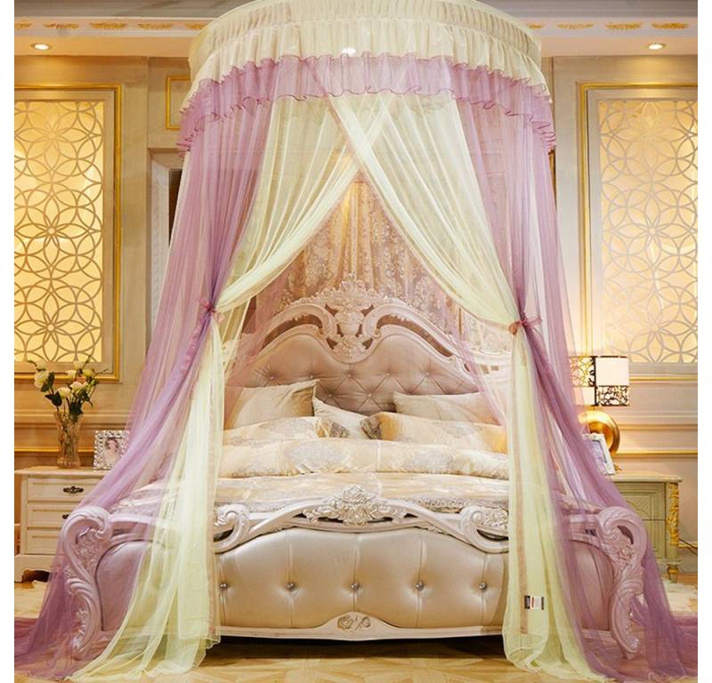 Sunicol Moskitonetz Deckenmontiertes Moskitonetz, Foldable Bed Canopy with Hook, Reise Betthimmel Mückennetz Feinmaschiges als Moskitoschutz von Sunicol