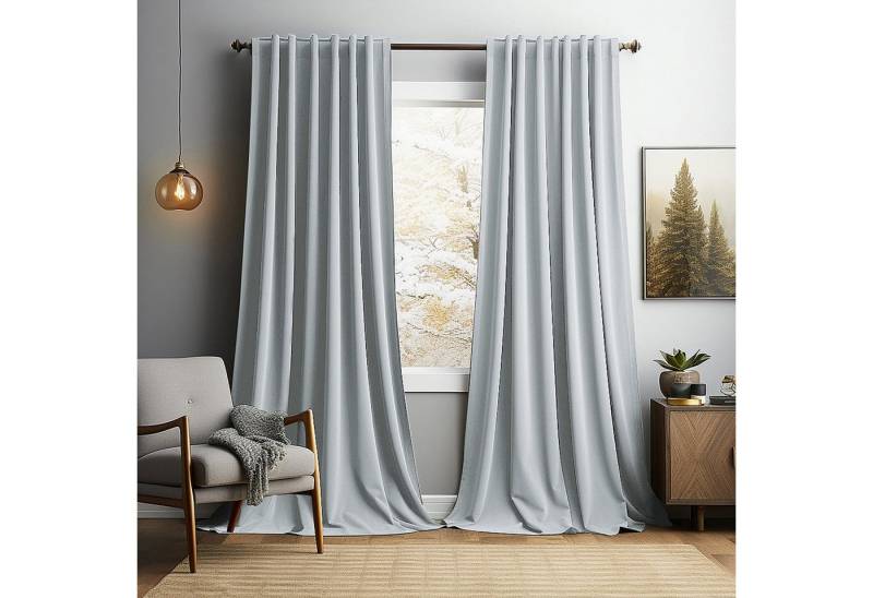 Sunicol Vorhang 2er Set Samtvorhänge Kräuselband Verdunkelungsvorhang, Blickdicht Velvet Gardinen für Schlafzimmer Wohnzimmer von Sunicol