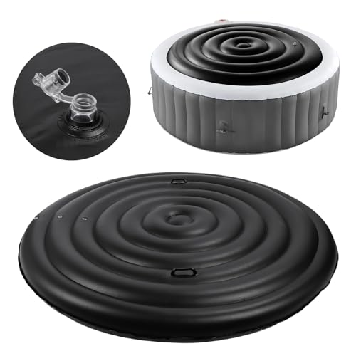 Aufblasbarer Lid -Wirbelpool mit Zwei Griffen, kreisförmiger Wirbelpoolabdeckung, regenfester Schneeabdeckung, isolierter Warmwasserrohrabdeckung von Sunicon