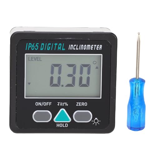 Digital Angle Finder Magnetic Inclinometer Protractor with Backlit Display Self Reversing Function for Woodworking Construction Site ABS Aluminum Frame 4x90° Measurement Range Digital Angle Finder Magnetic Inclinometer Protractor with Backlit Display Self Reversing Function for Woodworking Construction Site ABS Aluminum Frame 4x90° Measurement Range von Sunicon