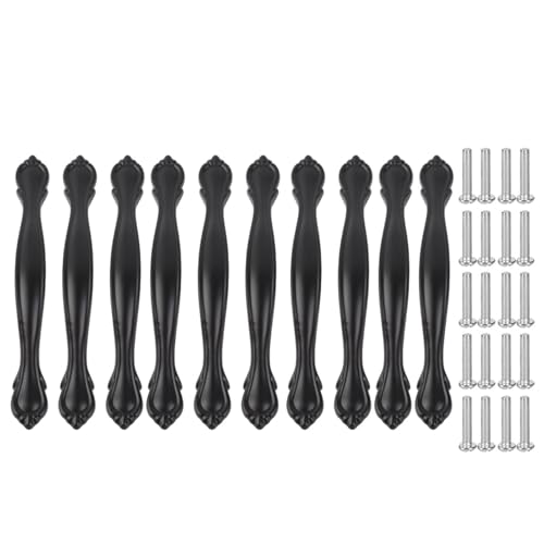 Sunicon 10 Sets Cabinet Handle, Simple Style 96MM Door Pull Handles for Drawer Office Black Sunicon 10 Sets Cabinet Handle, Simple Style 96MM Door Pull Handles for Drawer Office Black von Sunicon