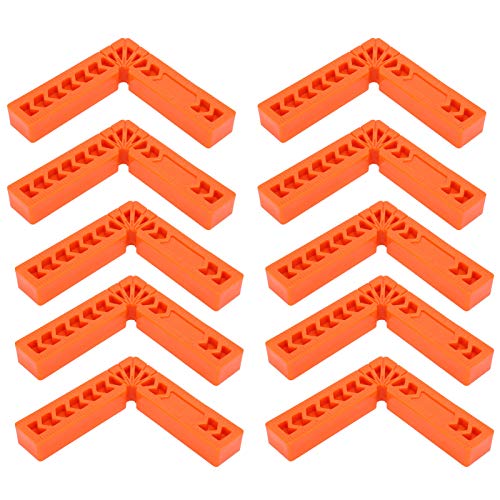 Sunicon 10Pcs 90Degree Right Angle Auxiliary Positioner, Woodworking Tool Square Angle Ruler Holder for Woodworking von Sunicon