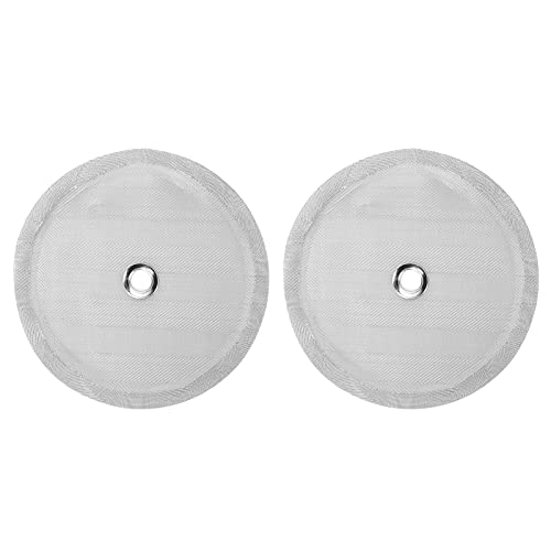 Sunicon 2PCS French Press Ersatz, wiederverwendbarer Edelstahl 100 Mesh Filtersieb Ersatz French Press Ersatzsieb, für Kaffeepressenzubehör von Sunicon