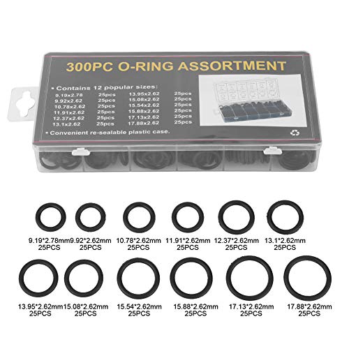 Sunicon 300pcs 12 Größen großer NBR O Ring, Dichtungsringdichtung Waschmaschine Kit für Klempner Garagenpumpen Sunicon 300pcs 12 Größen großer NBR O Ring, Dichtungsringdichtung Waschmaschine Kit für Klempner Garagenpumpen von Sunicon