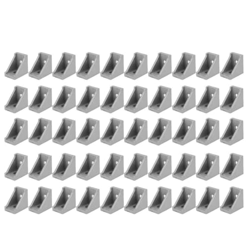 Sunicon 50Pcs Aluminum Corner Bracket, 2Holes Right Angle L Type for 2028 Aluminum Profile Sunicon 50Pcs Aluminum Corner Bracket, 2Holes Right Angle L Type for 2028 Aluminum Profile von Sunicon