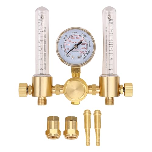 Sunicon Argon Regler Durchfluss messer Doppel ausgang 0-60CFH 0-4500PSI CGA580 Einlass Argon Durchfluss messer Gas regler für TIG MIG Schweißen Sunicon Argon Regler Durchfluss messer Doppel ausgang 0-60CFH 0-4500PSI CGA580 Einlass Argon Durchfluss messer Gas regler für TIG MIG Schweißen von Sunicon