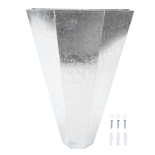 Sunicon Chicken Cone Medium, Size Alloy Steel Poultry Restraining Killing Tool for Chickens Birds Hens Broilers Turkeys Up to 8 Pounds Flat Back Easy to Wash Galvanized Steel with Screws von Sunicon