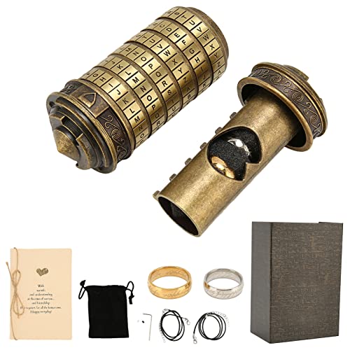 Sunicon Code, Letter Password Lock Classical Elegant DIY Setting Decorative Practical Zinc Alloy Green Bronze Lock Toy for Her or Him to All Festivals Occasions Such Sunicon Code, Letter Password Lock Classical Elegant DIY Setting Decorative Practical Zinc Alloy Green Bronze Lock Toy for Her or Him to All Festivals Occasions Such von Sunicon