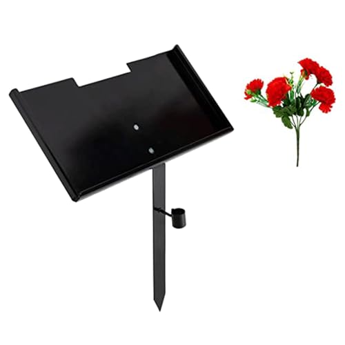 Sunicon Grave Marker Stand,Iron Memorial Stone Stand12x6x0.5in Stone or Loved Ones and Pets, Easy Assembly, Black Sunicon Grave Marker Stand,Iron Memorial Stone Stand12x6x0.5in Stone or Loved Ones and Pets, Easy Assembly, Black von Sunicon
