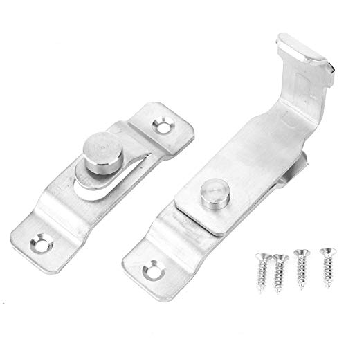 Sunicon Stainless Steel 90 Degree Right Angle Door Latch, with Brushed Surface for Anti Theft Room von Sunicon