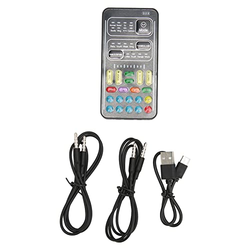 Sunicon Voice Changer, multifunktionale 8 Soundeffekte tragbare Handheld Sound Card Voice Changer für PC -Telefonlaptops von Sunicon