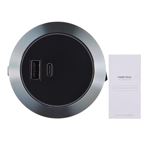 Track Adapter USB Type C Socket Electric Rail Adapter Compact Space Saving Design with USB and Type C Ports for Home Office Aluminum Alloy Frame ABS 7x7x4cm Track Adapter USB Type C Socket Electric Rail Adapter Compact Space Saving Design with USB and Type C Ports for Home Office Aluminum Alloy Frame ABS 7x7x4cm von Sunicon