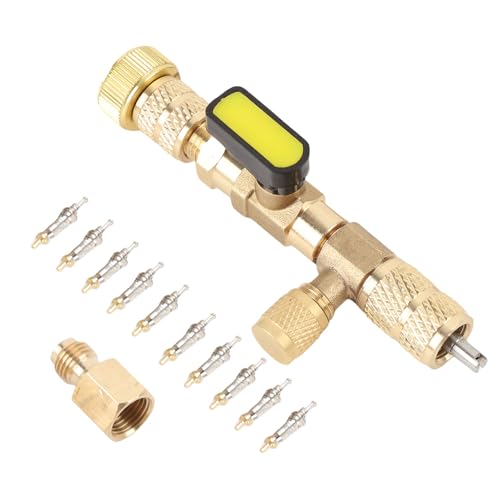 Ventilkernentferner, Ventilkern -Schnellentferner 10 Ventilkerne und Ventilstämme mit Adapterventilkernentfernungswerkzeug zur Kühlung und Klimaanlage Ventilkernentferner, Ventilkern -Schnellentferner 10 Ventilkerne und Ventilstämme mit Adapterventilkernentfernungswerkzeug zur Kühlung und Klimaanlage von Sunicon