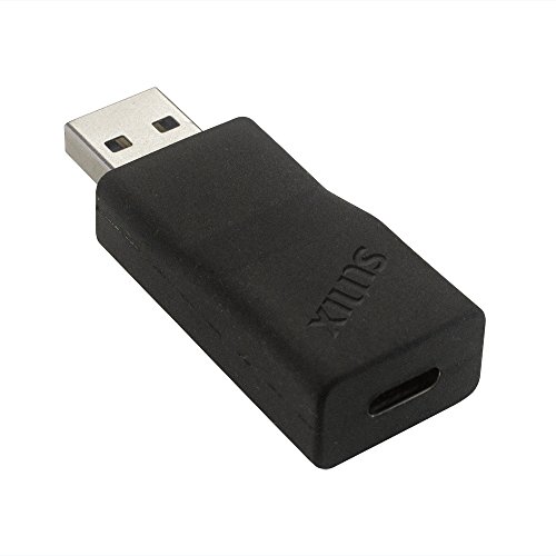 Sunix A2CZ0T0 Konverter USB 3.1 Gen 2 Typ-A Stecker > USB Type-C Buchse Aktiv schwarz von Sunix