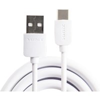 Usb Typ-C 3A Datenkabel Ladekabel Smartphone Fast Charge Snyc Schnellladekabel kompatibel mit Samsung,Nokia,Huawei weiß - Sunix von Sunix