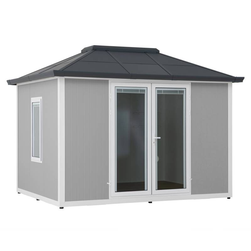 Sunjoy Gartenhaus Riga Alu/Stahl 302 cm x 386 cm Grau Sunjoy Gartenhaus Riga Alu/Stahl 302 cm x 386 cm Grau von Sunjoy