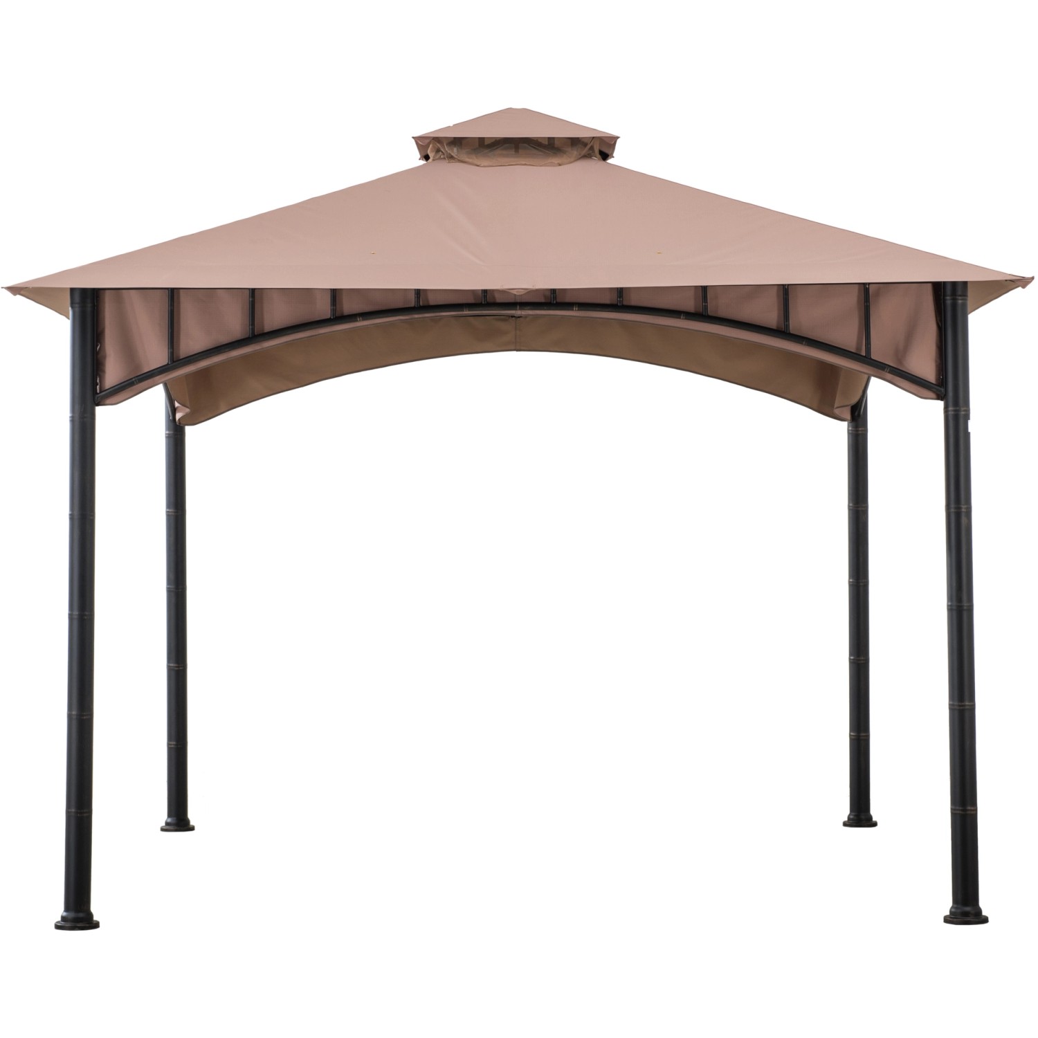 Sunjoy Gazebo Lauro Stoff 340 cm x 340 cm Braun von Sunjoy