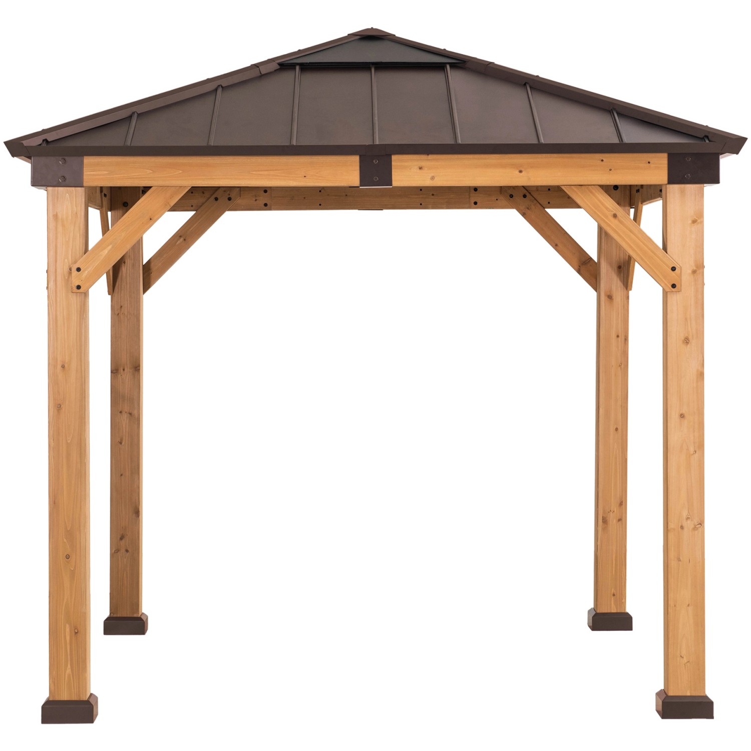 Sunjoy Gazebo Rapi Zedernholz 273 cm x 273 cm Braun von Sunjoy